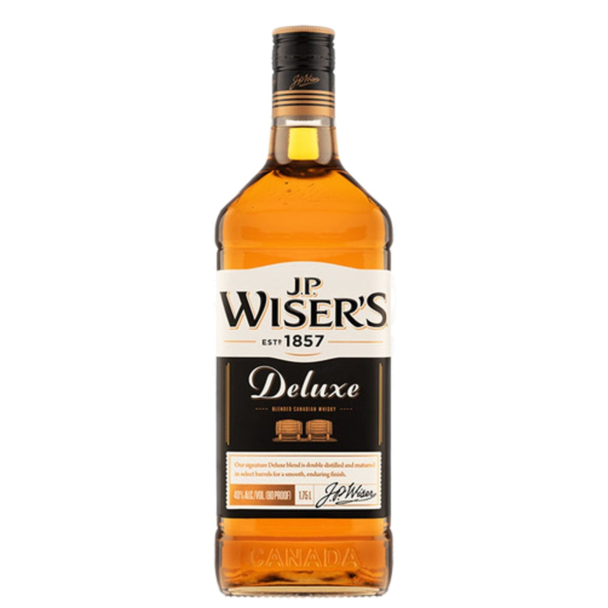 J.P. Wiser's Canadian Whisky Deluxe 10 Yr. - Whisky and Whiskey