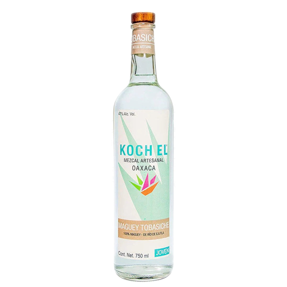 Koch El Mezcal Artesanal Joven Maguey Tobasiche De Rio De Ejutla 94 - Whisky and Whiskey
