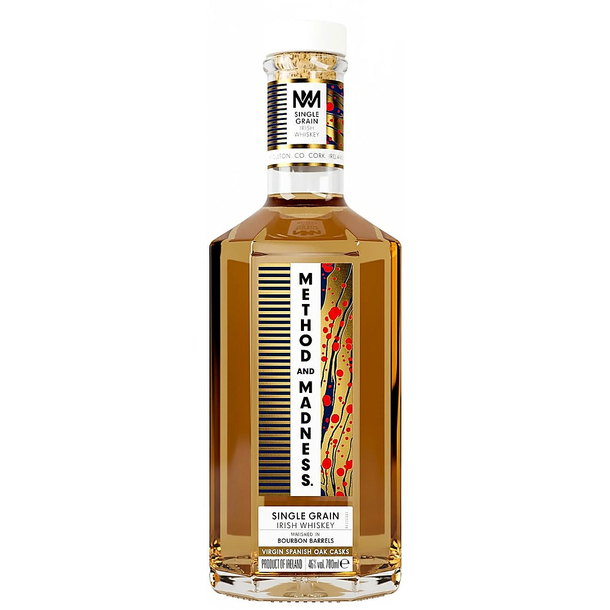 METHOD AND MADNESS Virgin Spanish Oak Single Grain Irish Whiskey