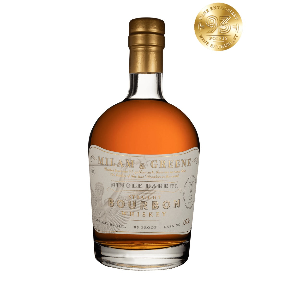 Milam & Greene Single Barrel Straight Bourbon Whiskey