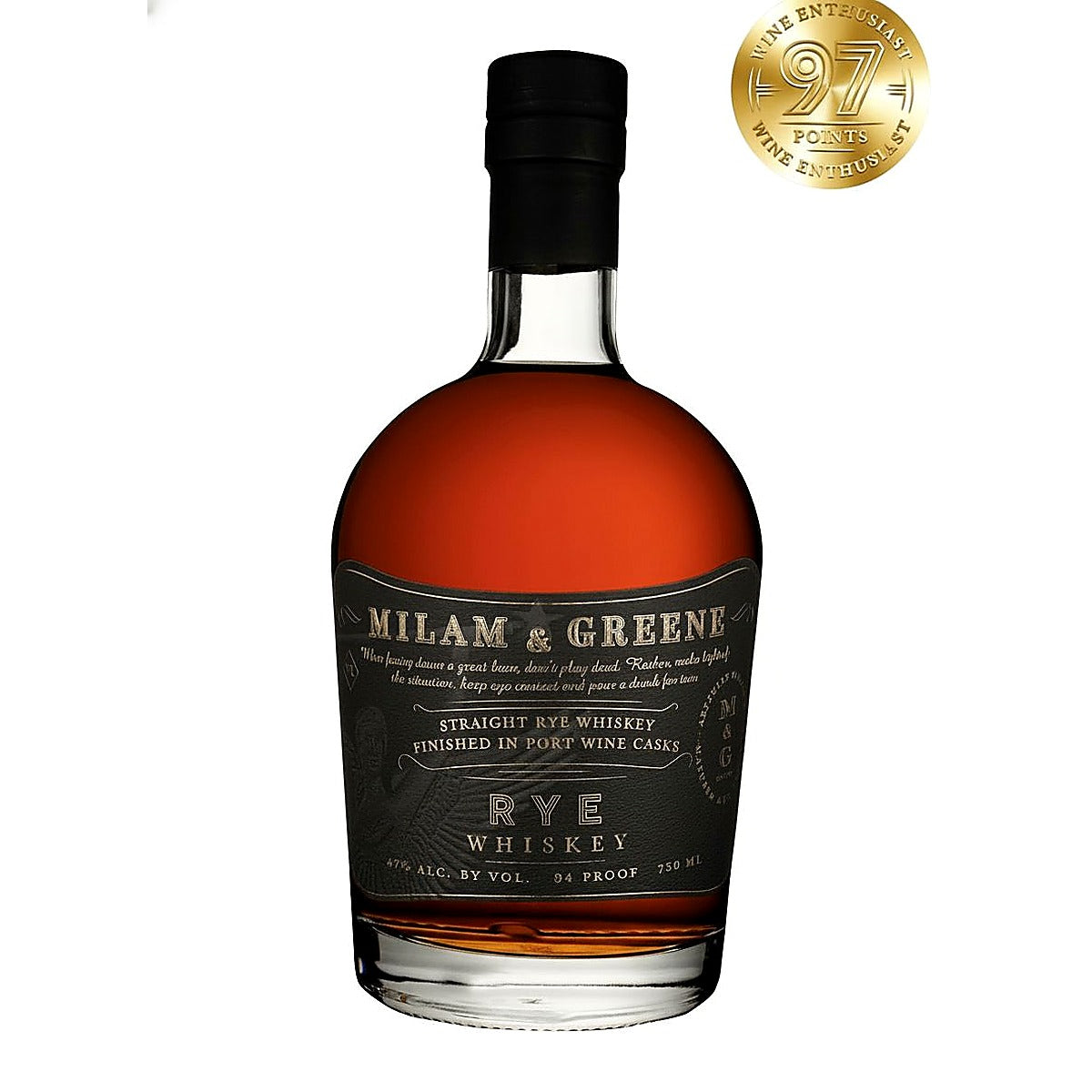 Milam & Greene Straight Rye Finished In Port Wine Casks