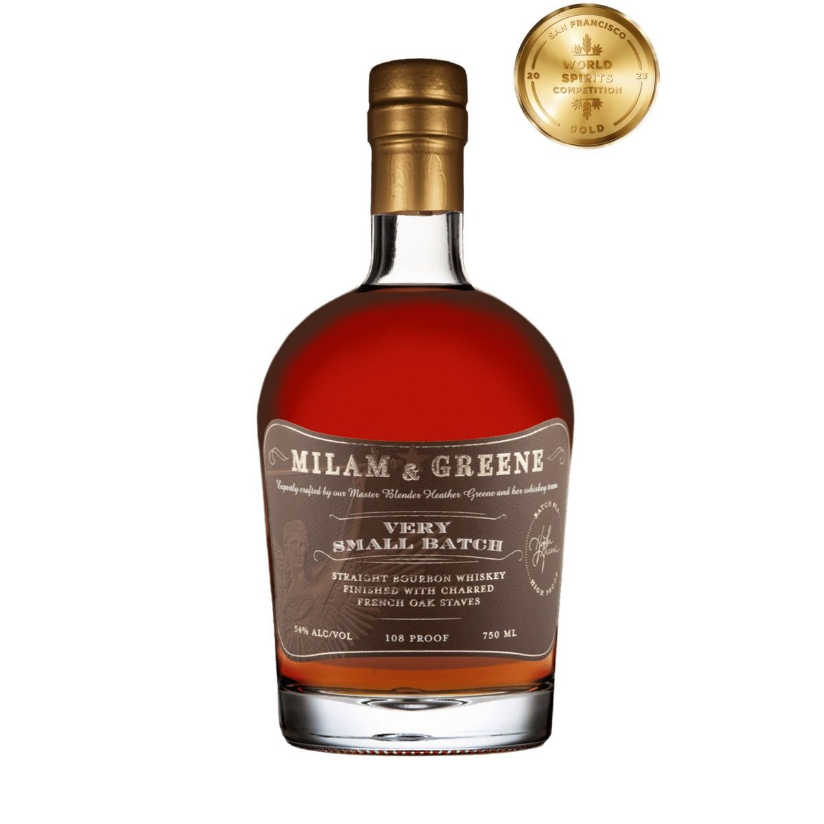 Milam & Greene Very Small Batch Bourbon Finished With Charred French Oak Staves