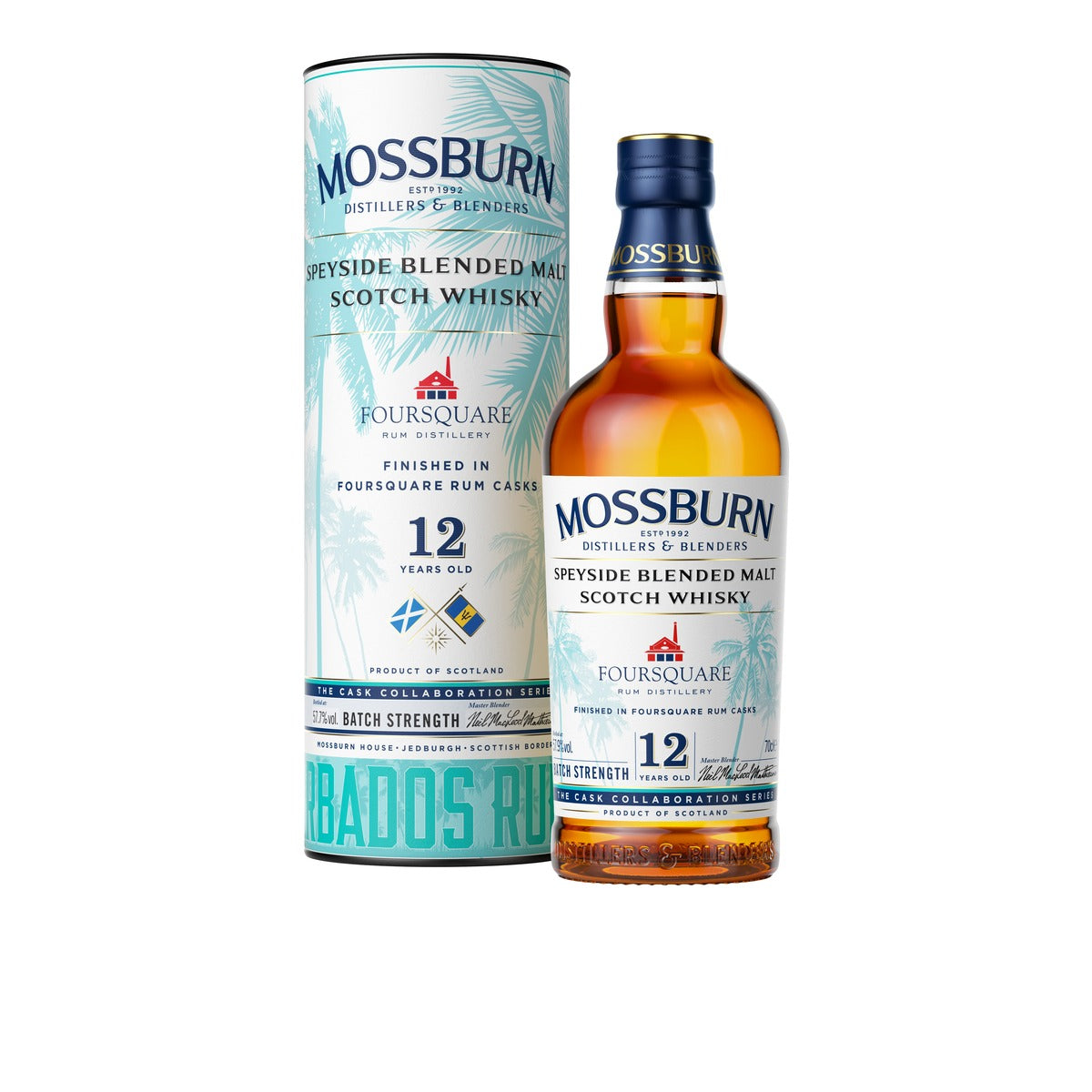 Mossburn 12 Year Speyside Blended Malt Foursquare Rum Finish