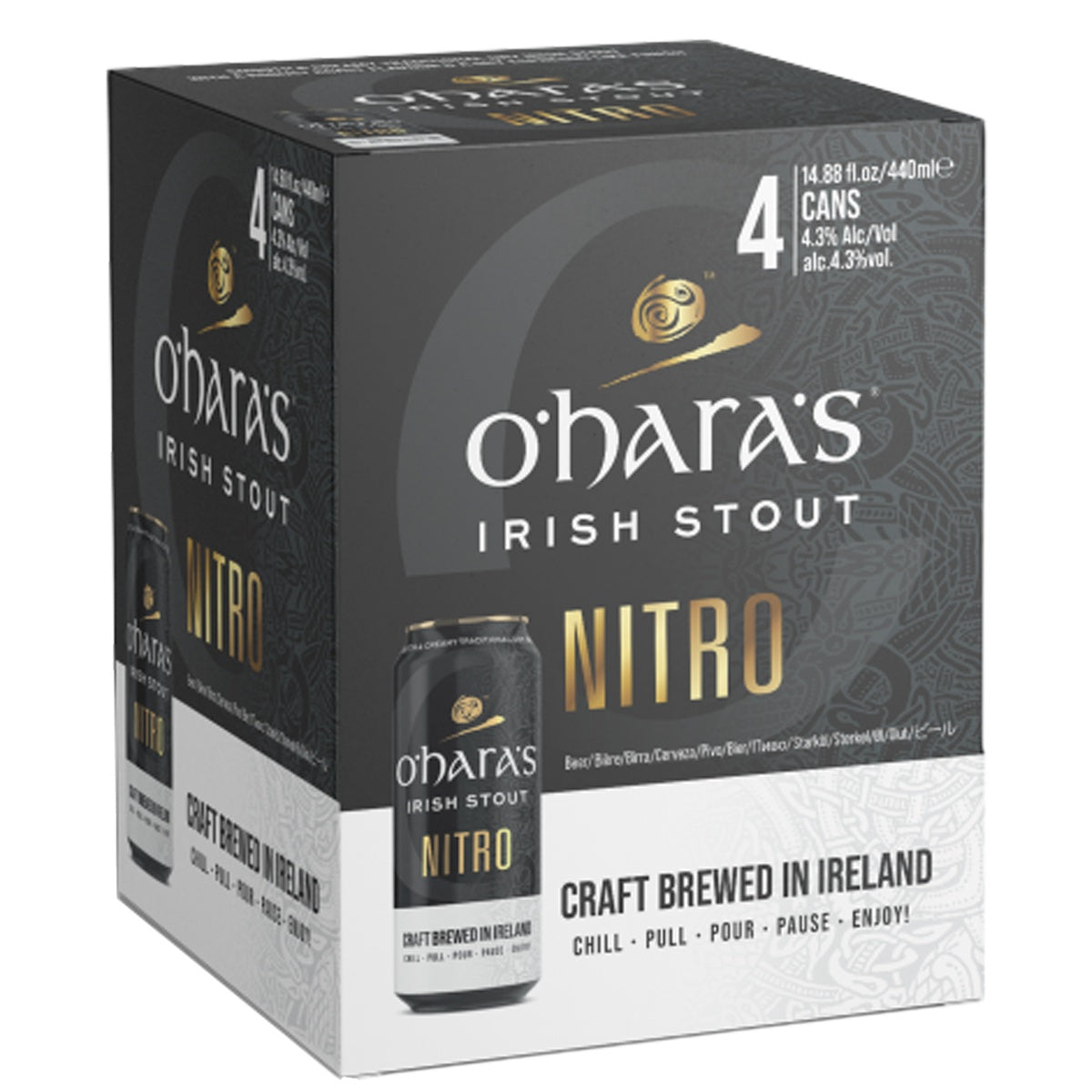 Oharas Irish Stout Nitro 24 Pack