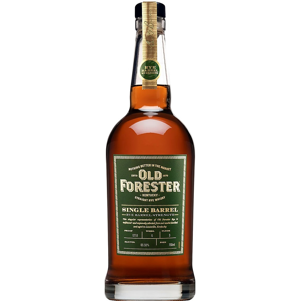 Old Forester Single Barrel Rye Barrel Strength Whiskey