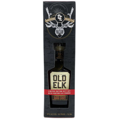 Old Elk Blended Straight Bourbon Whiskey W/ Elk Pourer