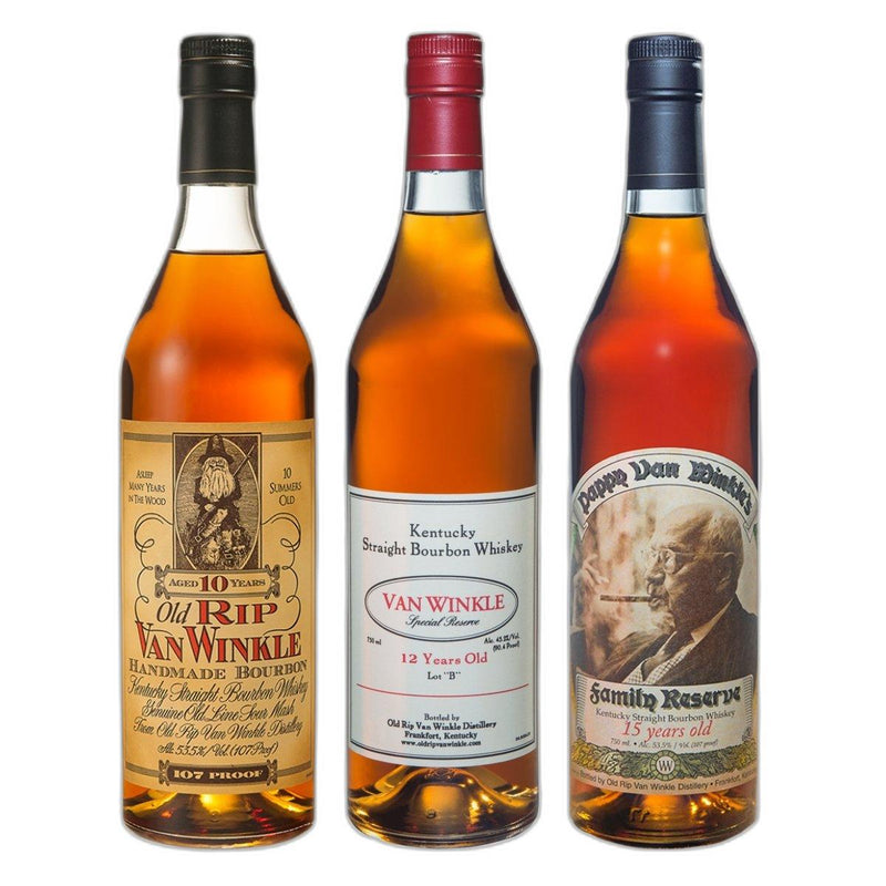 Pappy Van Winkle 10 Year Bourbon 12 Year  15 Year Bundle