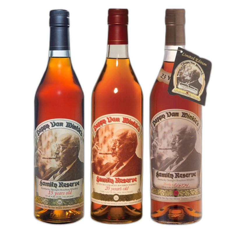 Pappy Van Winkle 15 Year Bourbon 20 Year  23 Year Bundle