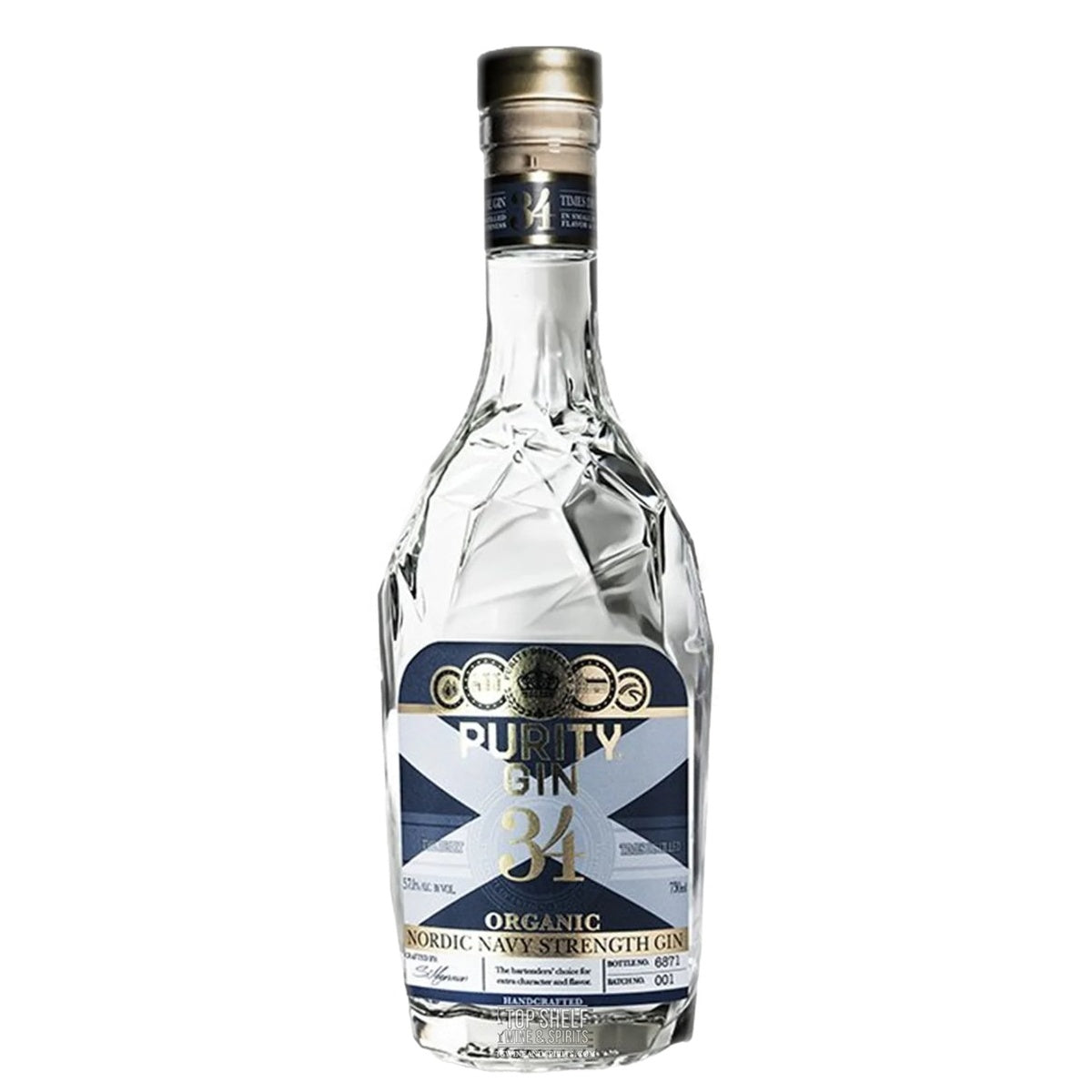 Purity Distillery Craft Nordic Navy Strength Organic Gin - Whisky and Whiskey