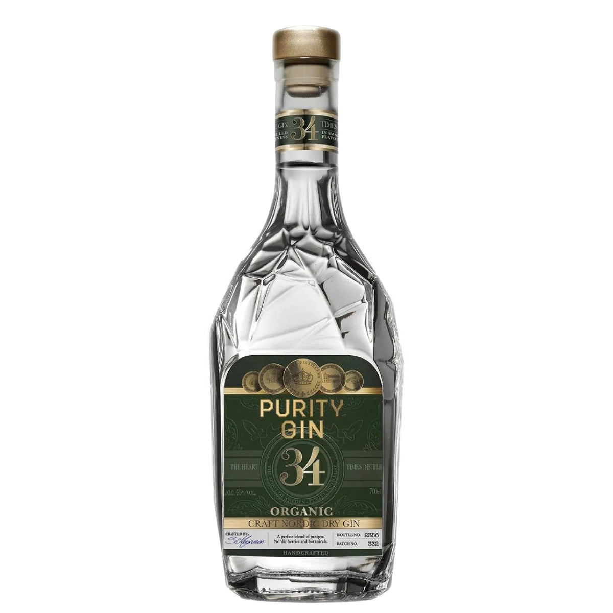 Purity Nordic Dry Organic Gin - Whisky and Whiskey