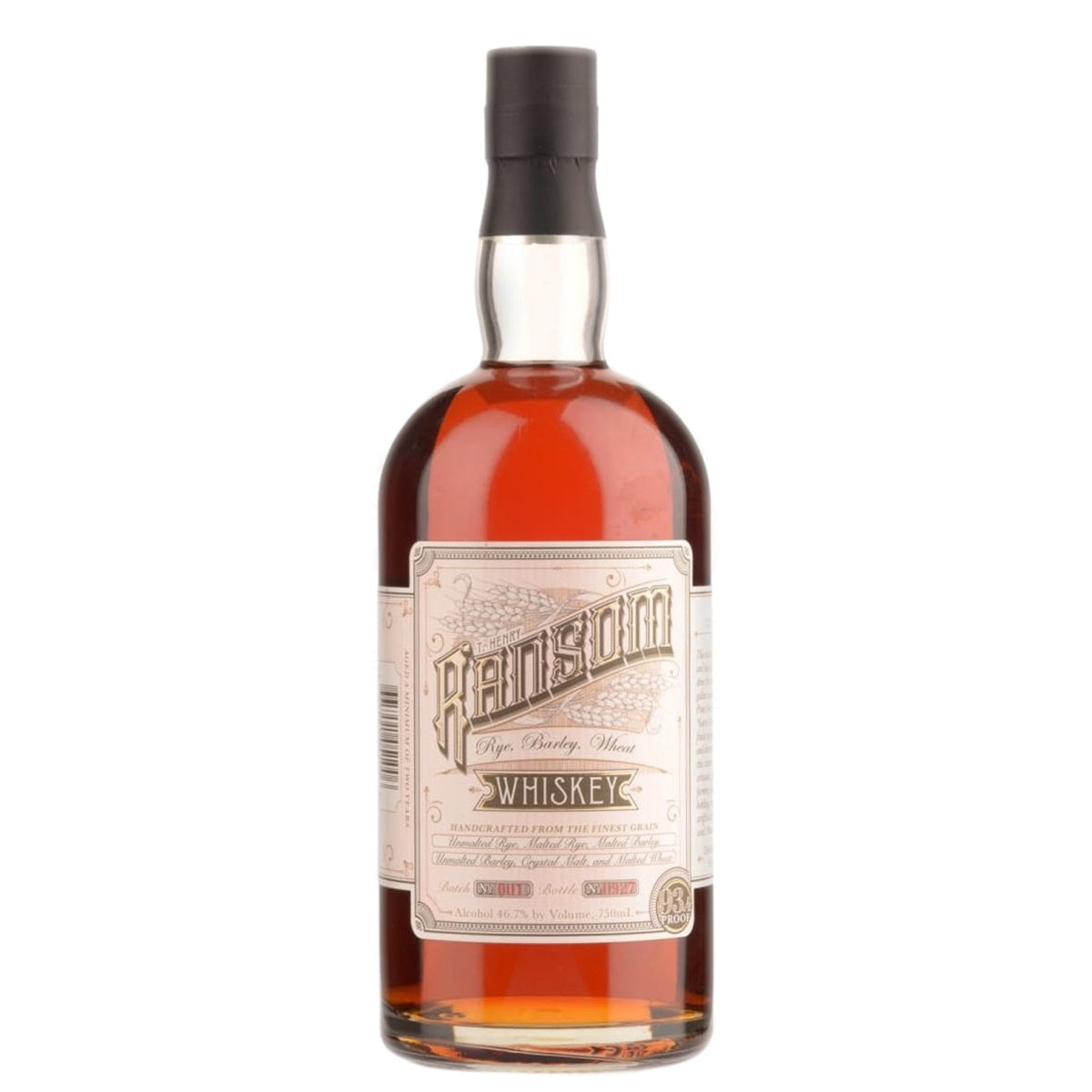 Ransom Rye Barley Wheat Whiskey - Whisky and Whiskey