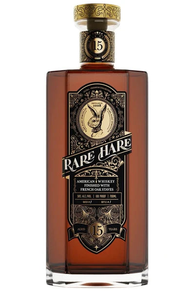 Rare Hare 15 Year Old American Whiskey French Oak Stave Finish