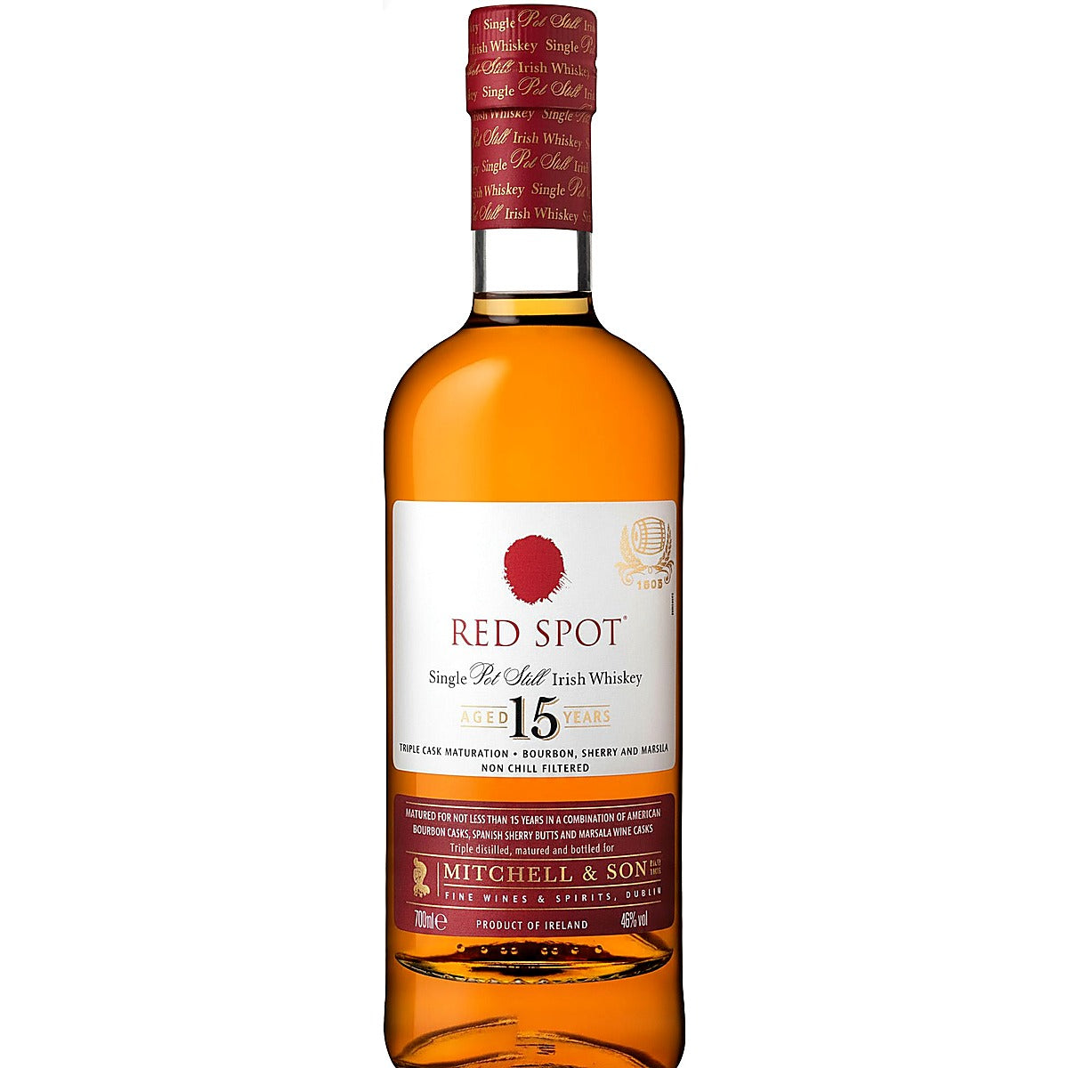 Red Spot 15 Year Single Pot Still Irish Whiskey