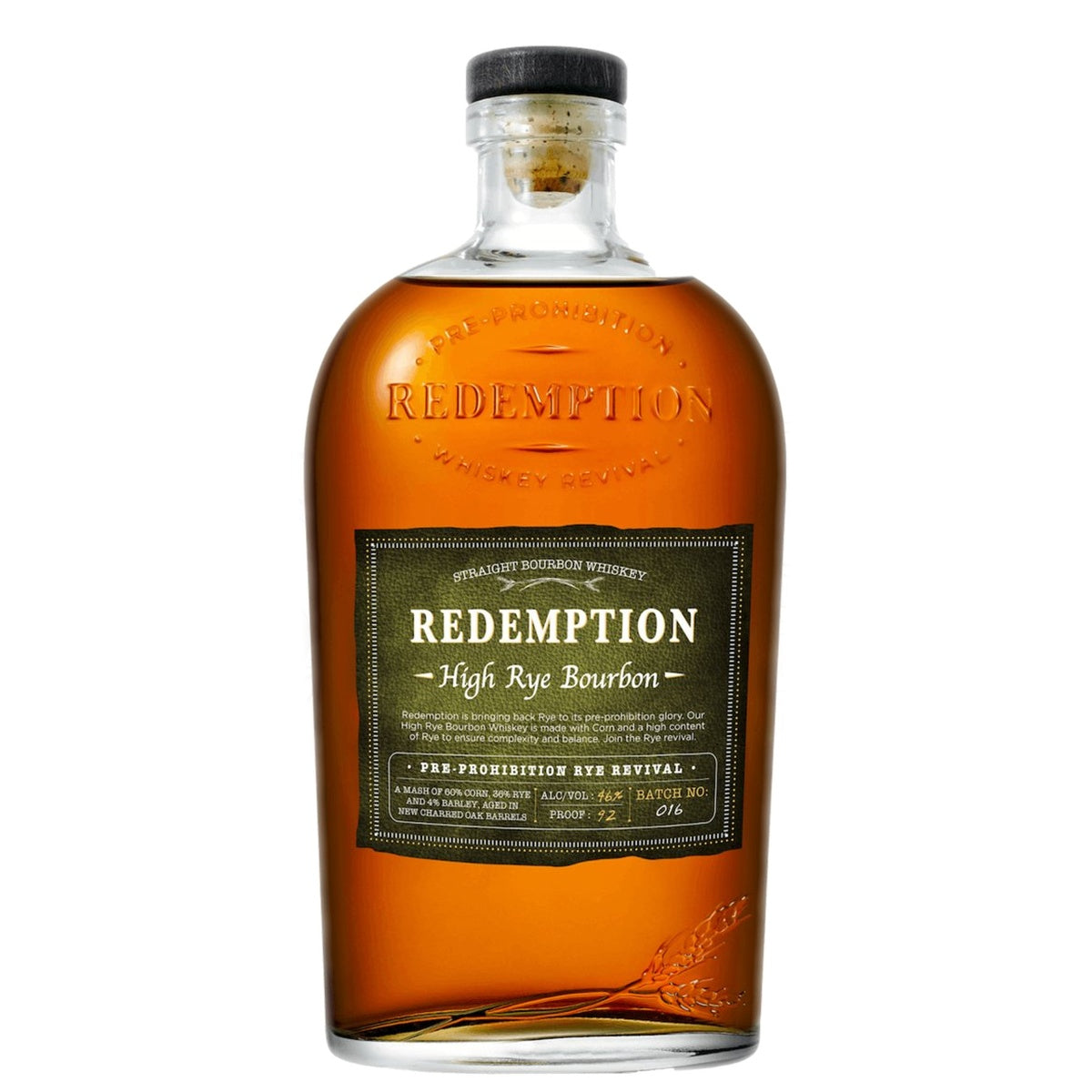Redemption High Rye Bourbon - Whisky and Whiskey