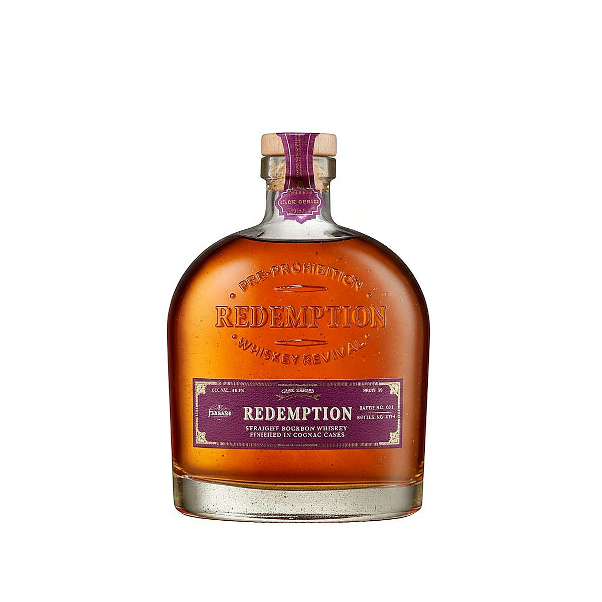Redemption Straight Bourbon Finished In Cognac Casks Cask Series Batch No. 1