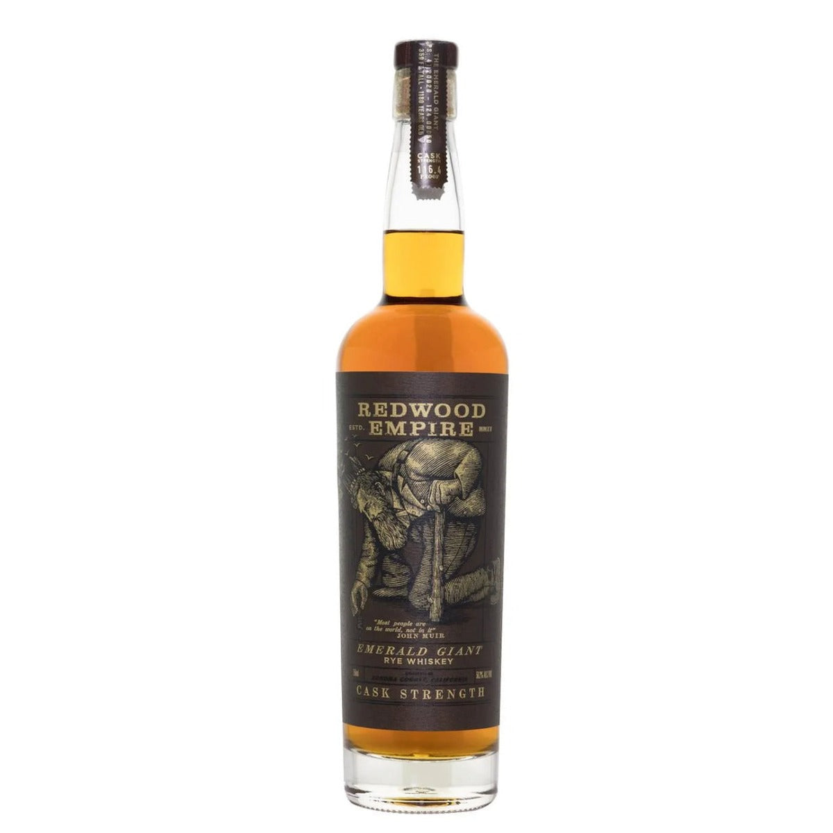 Redwood Empire Emerald Giant Cask Strength Rye Whiskey