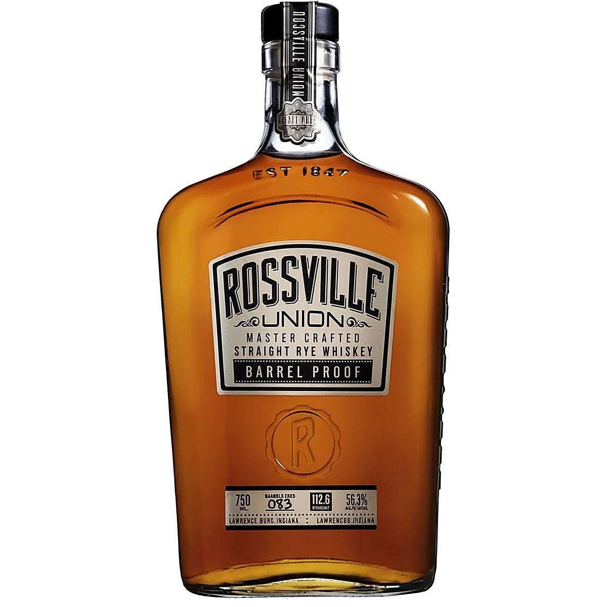 Rossville Union Barrel Proof Rye Whiskey