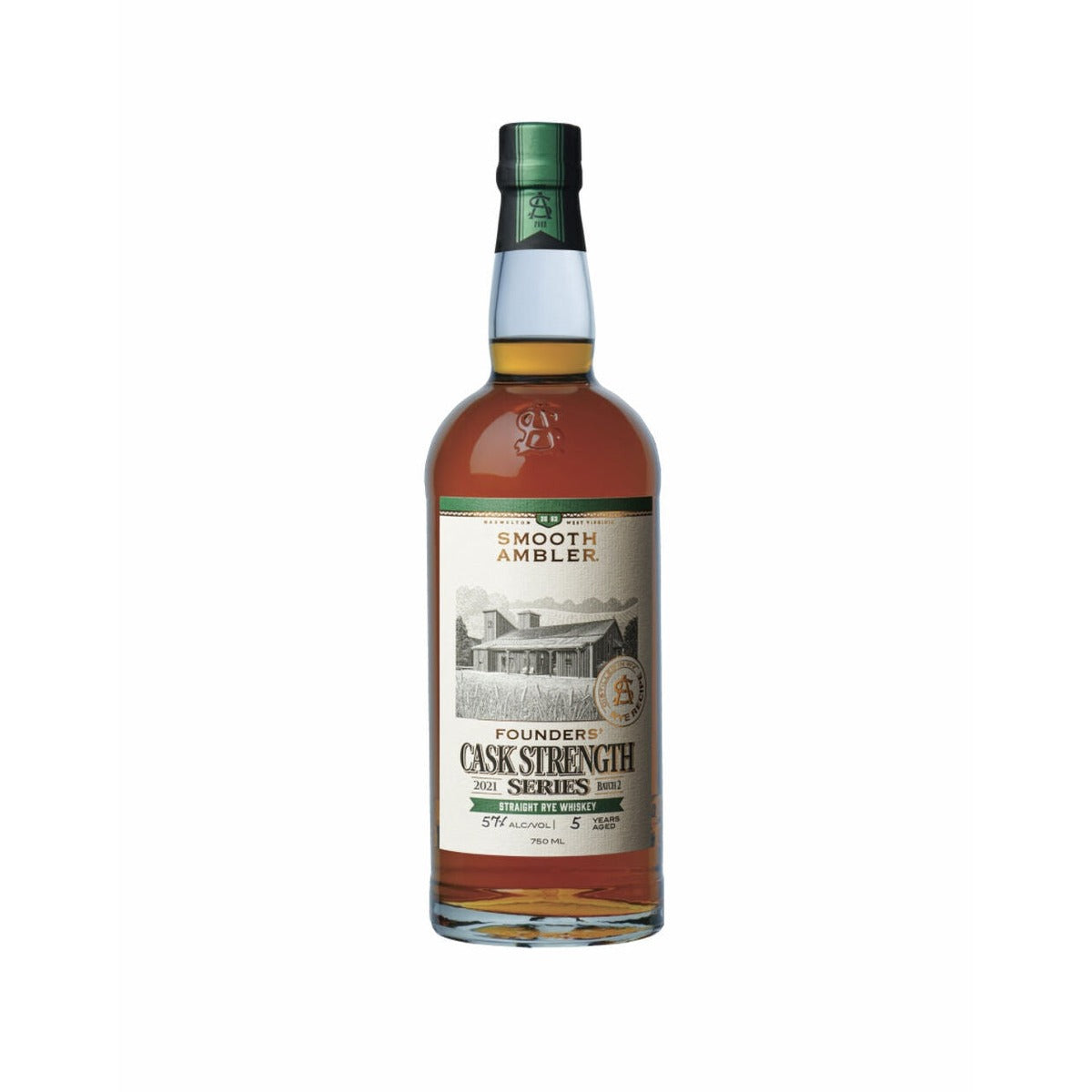 Smooth Ambler Founders' Cask Strength Series Rye Whiskey