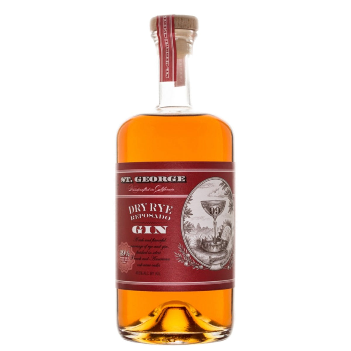 St. George Spirits Dry Rye Reposado Gin - Whisky and Whiskey