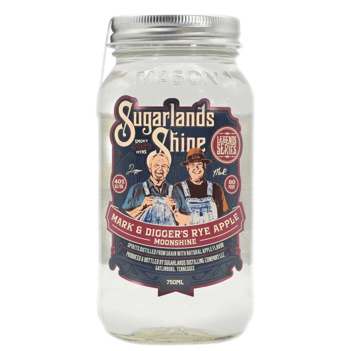 Sugarlands Shine Mark and Digger’s Rye Apple Moonshine - Whisky and Whiskey