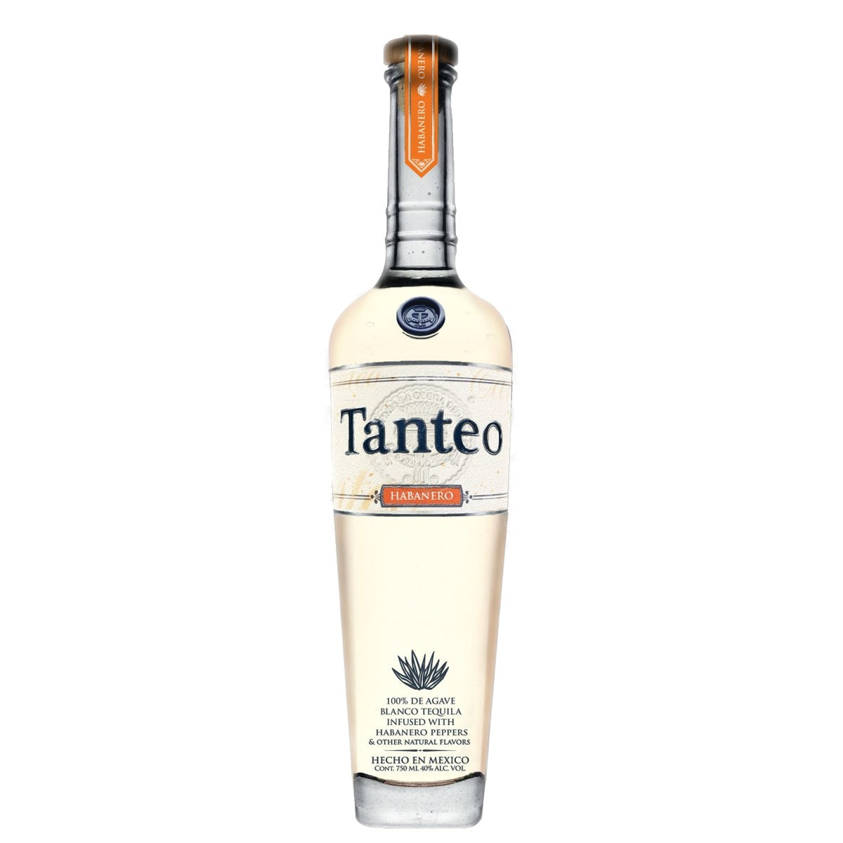 Tanteo Tequila Habanero Blanco Tequila 100% de Agave - Whisky and Whiskey