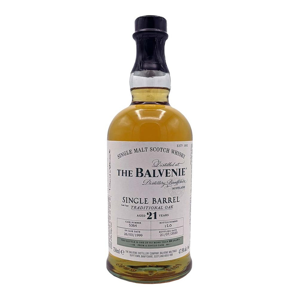The Balvenie 21 Year Single Barrel Single Malt Scotch Whisky