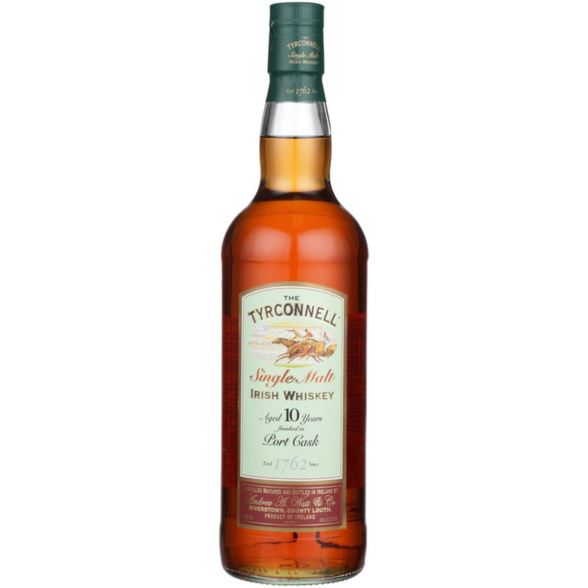 The Tyrconnell 10 Year Port Cask Finish Single Malt Irish Whiskey