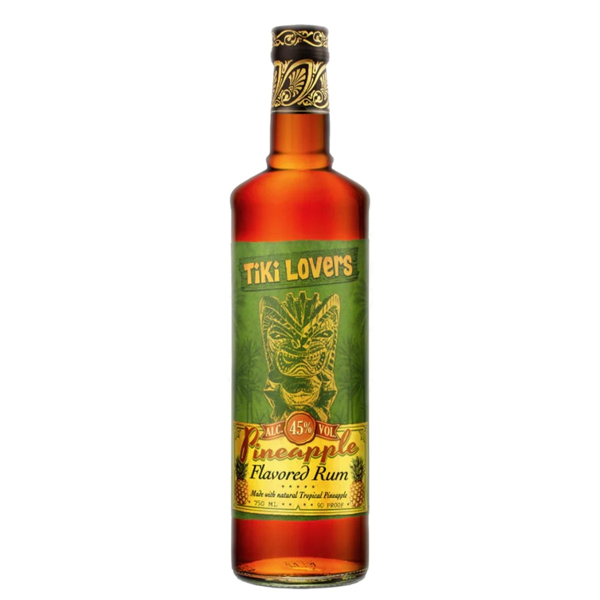 Tiki Lovers Pineapple Flavored Rum - Whisky and Whiskey