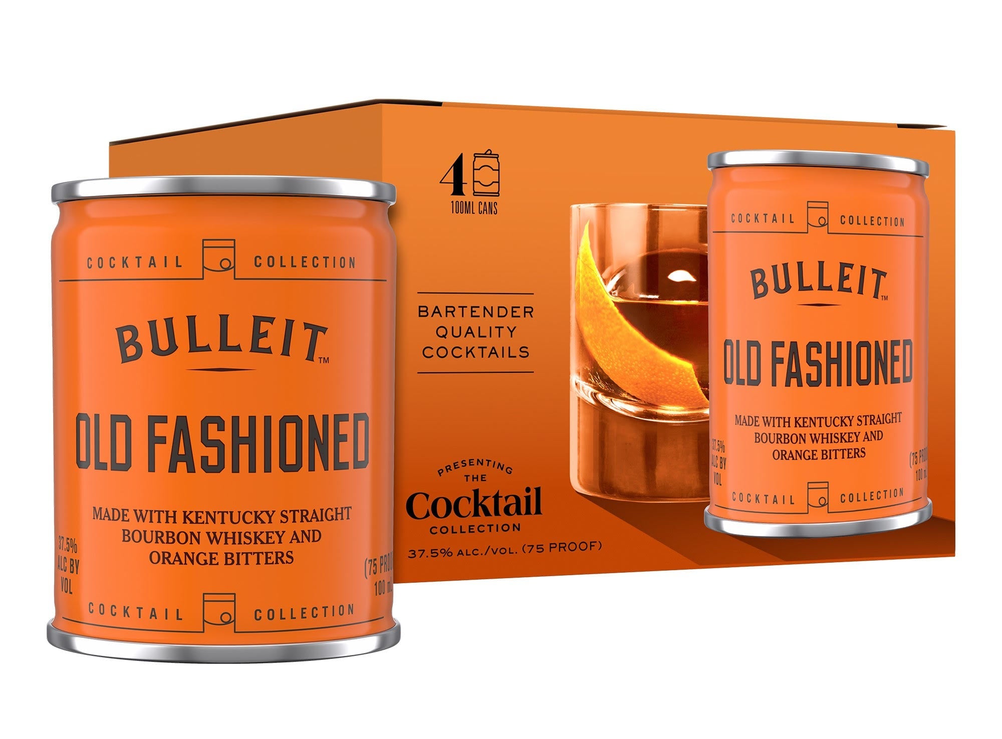 Bulleit Old Fashioned Canned Cocktail 4 Pack