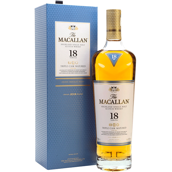 THE MACALLAN 18 Year Old Triple Cask Matured Single Malt Scotch Whisky
