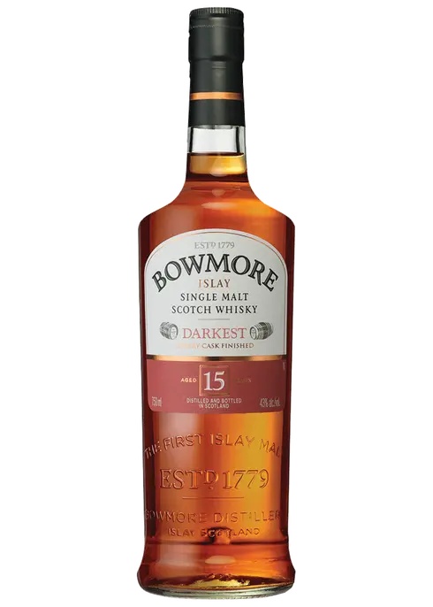 Bowmore 15 Year Old Darkest Single Malt Scotch Whisky