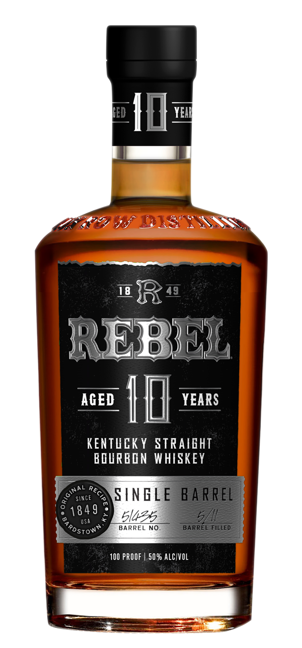 Rebel 10 Year Old Single Barrel Bourbon Whiskey