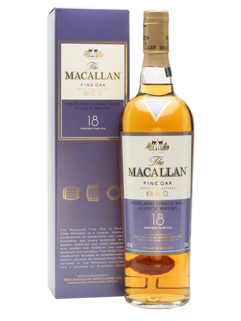 The Macallan 18 Year Old Triple Cask Matured Fine Oak Single Malt Scotch Whisky